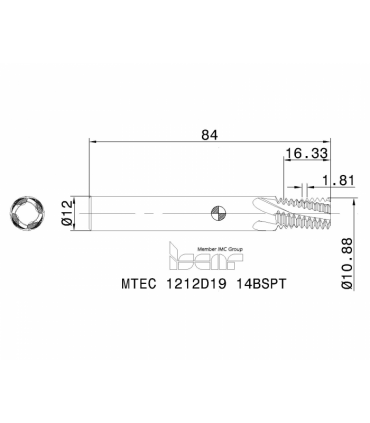 MTEC 1212D19 14BSPT IC908