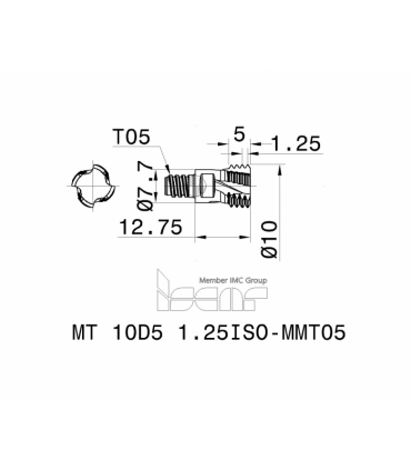 MT 10D5 1.25ISO-MMT05 IC908