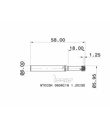 MTECSH 0606C18 1.25ISO IC903