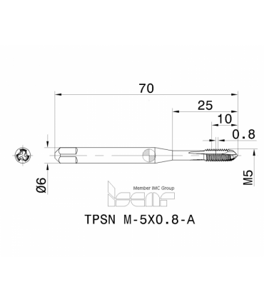 TPSN M-5X0.8-A HEDLC