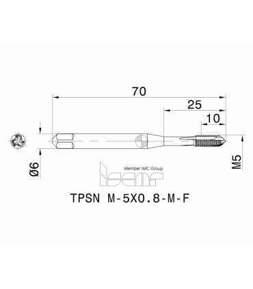 TPSN M-5X0.8-M-F HE