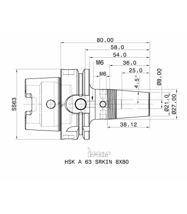 HSK A63 SRKIN8X80