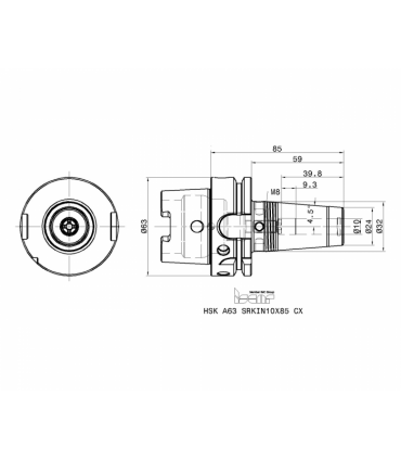 HSK A63 SRKIN10X85 CX