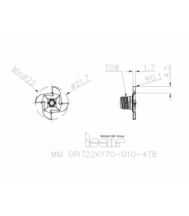 MM GRIT22K170-010-4T8 IC908