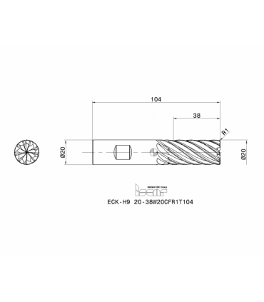 ECK-H9 20-38W20CFR1T104 IC900