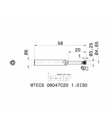 MTECS 06047C20 1.0ISO IC908