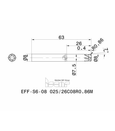 EFF-S6-08 025/26C08R0.86M IC902