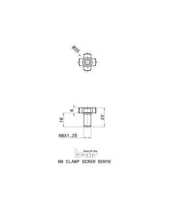 M8 CLAMP SCREW SEM16