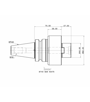 BT40 SEM 40X75