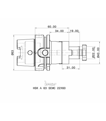 HSK A63 SEMC22X60