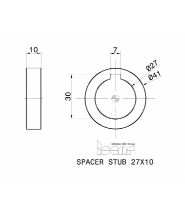 SPACER STUB 27X10