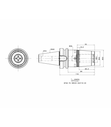BT40 FC SRKIN 25X110 CX