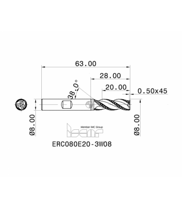 ERC080E20-3W08 IC08