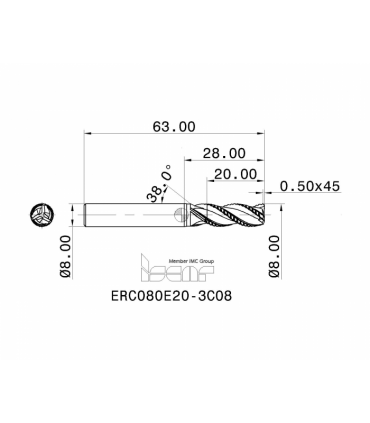 ERC080E20-3C08 IC08
