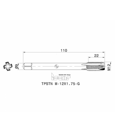 TPSTN M-12X1.75-G PMTA