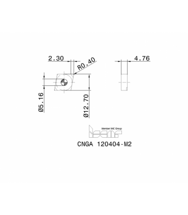 CNGA 120404S-2MT BI30H