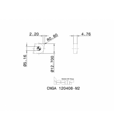 CNGA 120408S-2MT BI30H