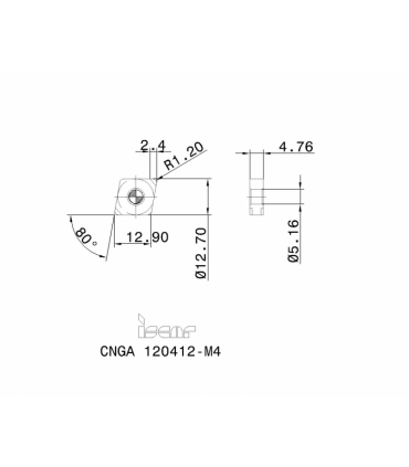 CNGA 120412S-4MT BI15HC
