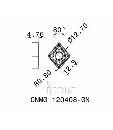 CNMG 120408-GN IC807